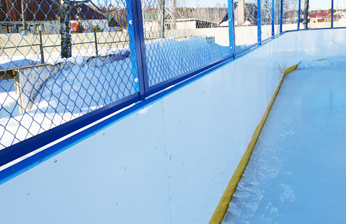 Стеклопластиовые борта для хоккейных площадок