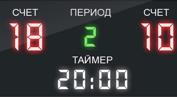 Табло для Хоккея ЗХК-430/4,0К (4000х1000х60мм)